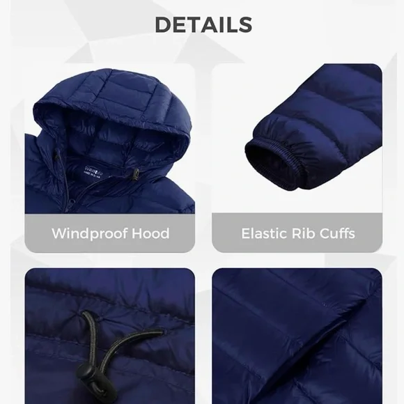 Wantdo Winter coat-navy - Picture 4 of 5